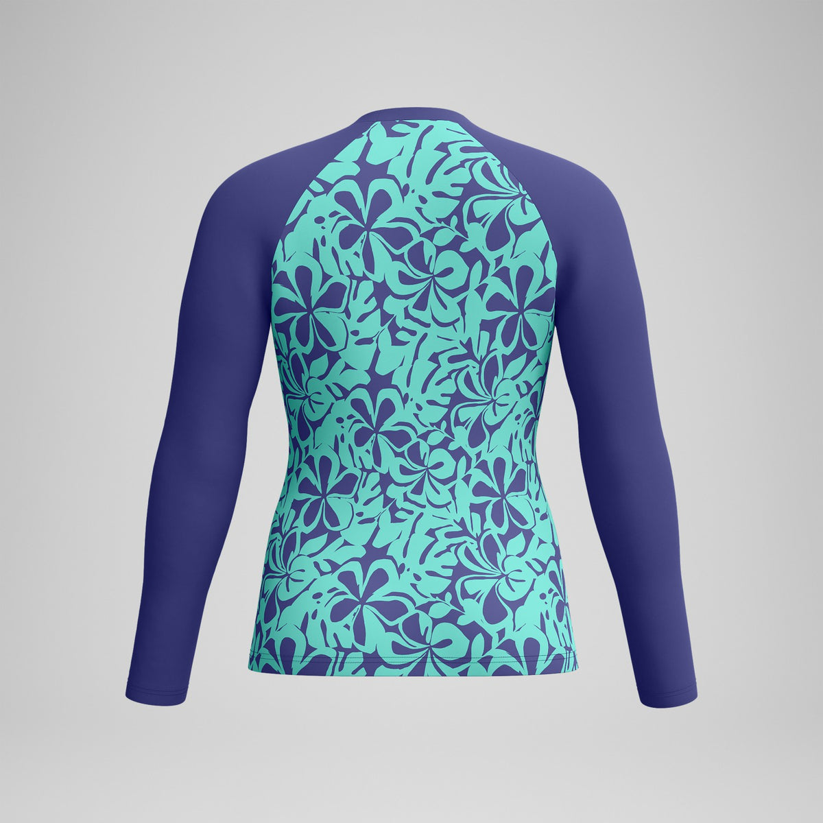 Printed Long Sleeve Rash Top Blue/Green | Speedo