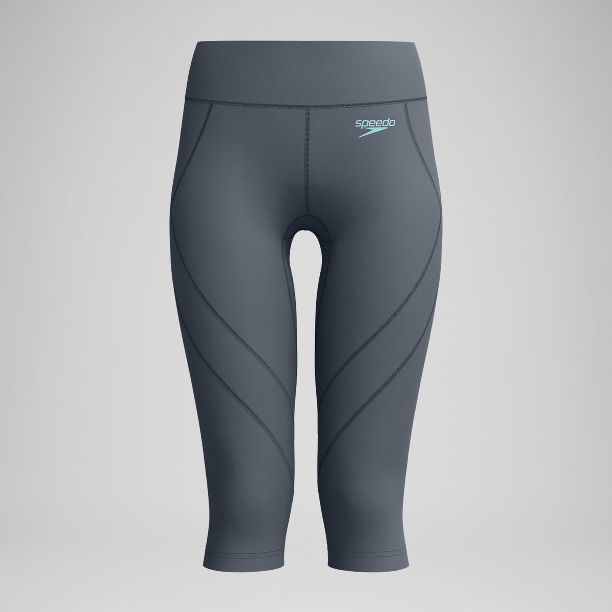 Solid Panel 3/4 Leggings Grey | Speedo