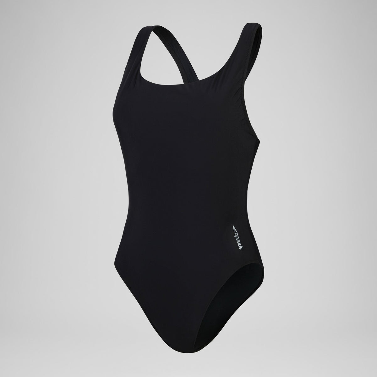 Solid Scoop Mesh One Piece Black | Speedo