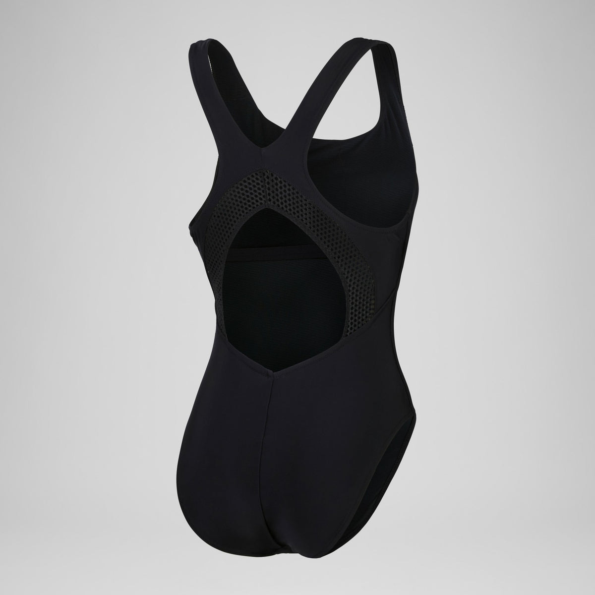 Solid Scoop Mesh One Piece Black | Speedo