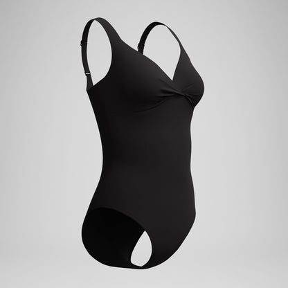 Shaping Cross Knot Swimsuit Black | Speedo