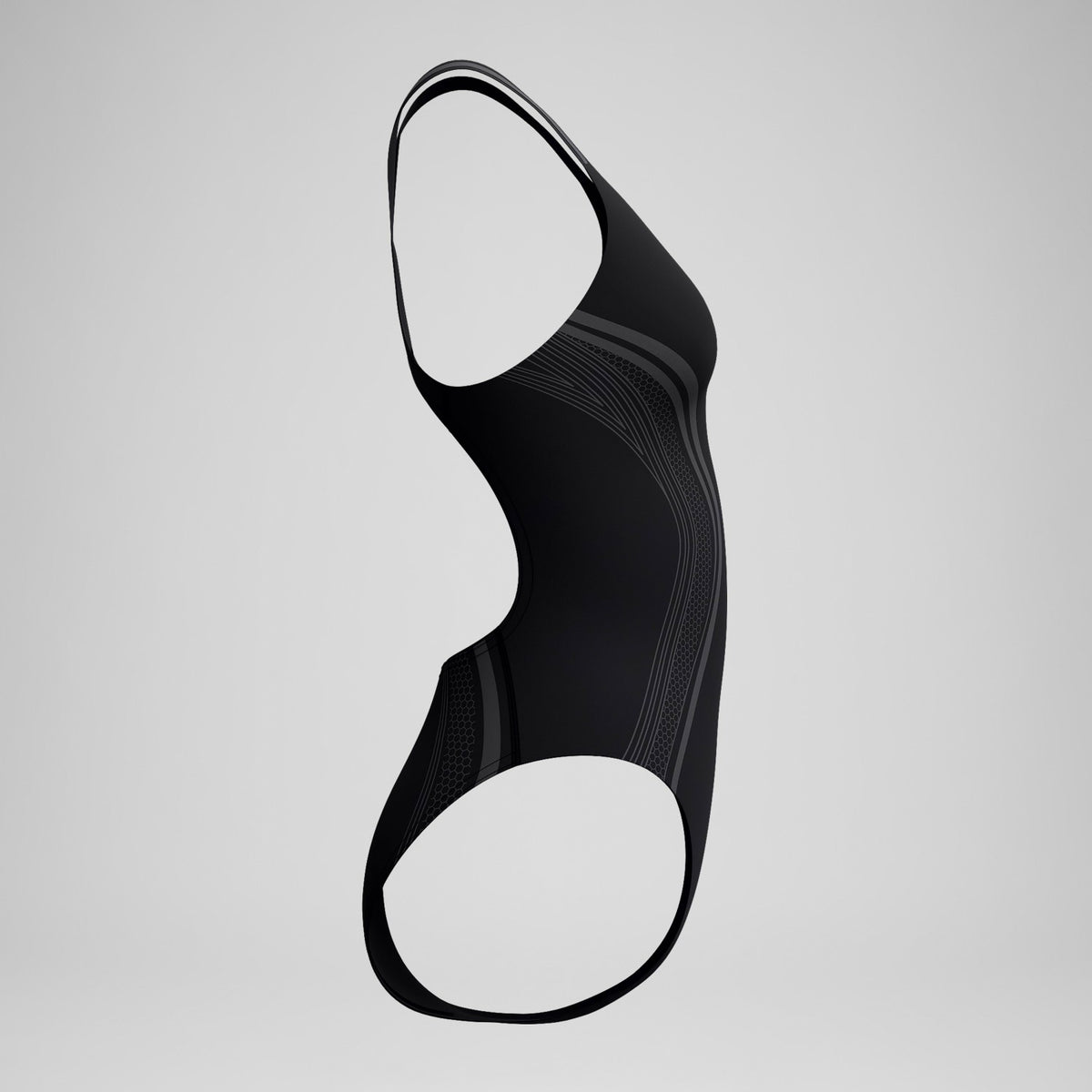 V Class Printed Performance Back Swimsuit Black | Speedo