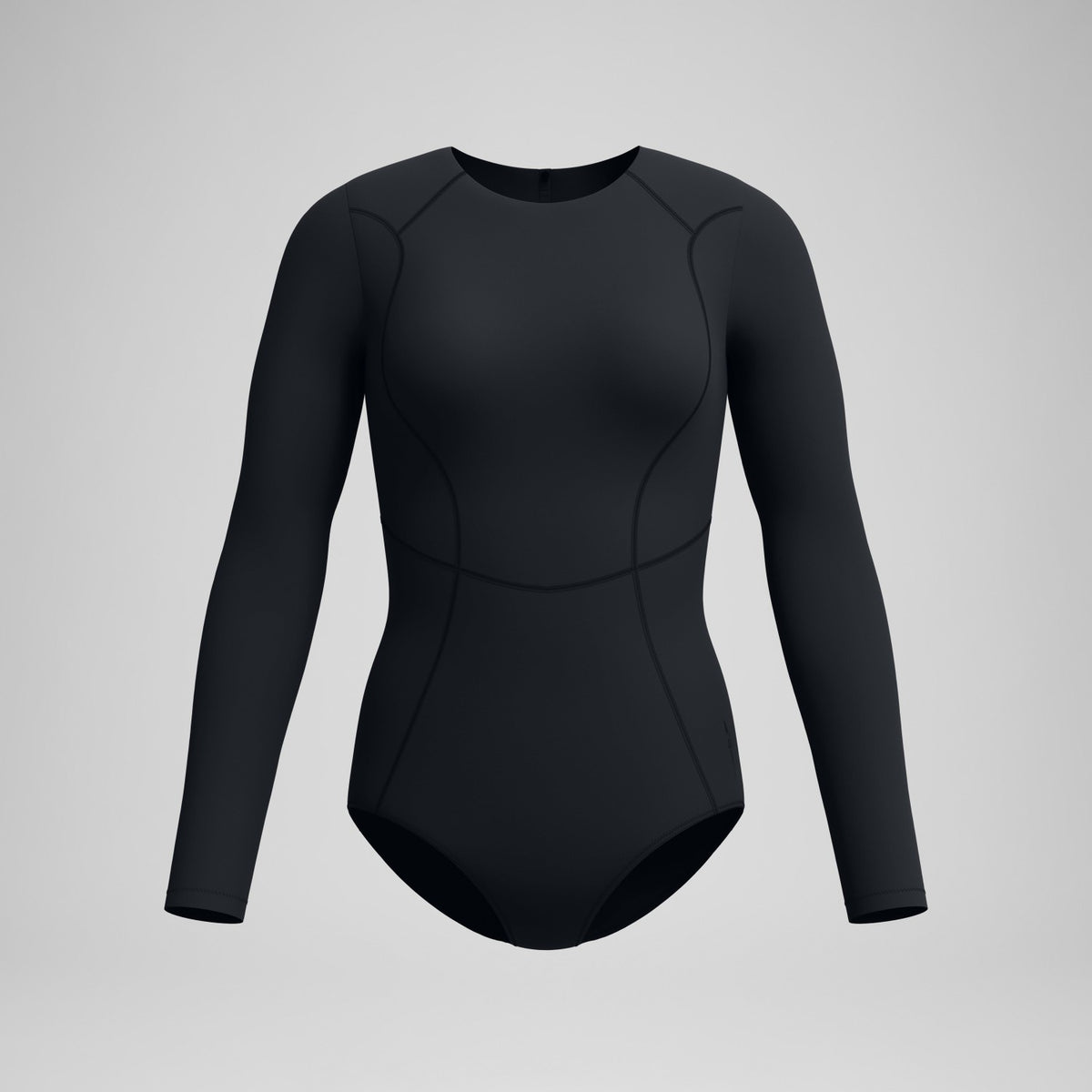 Ocean Flex Long Sleeve Zip Swimsuit Black | Speedo