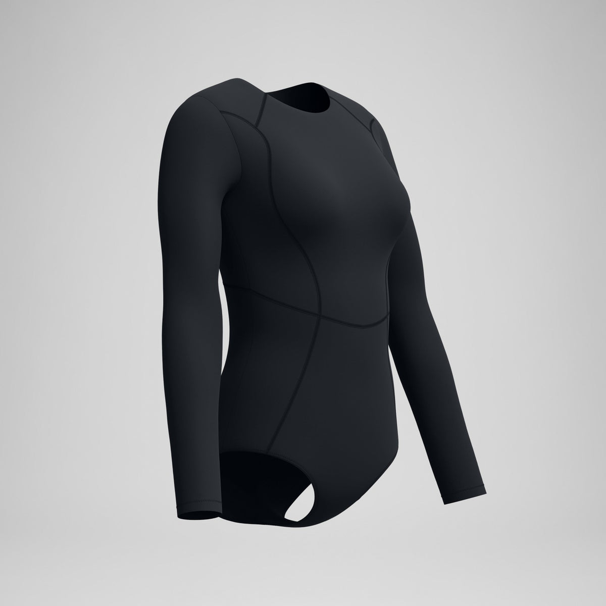 Ocean Flex Long Sleeve Zip Swimsuit Black | Speedo