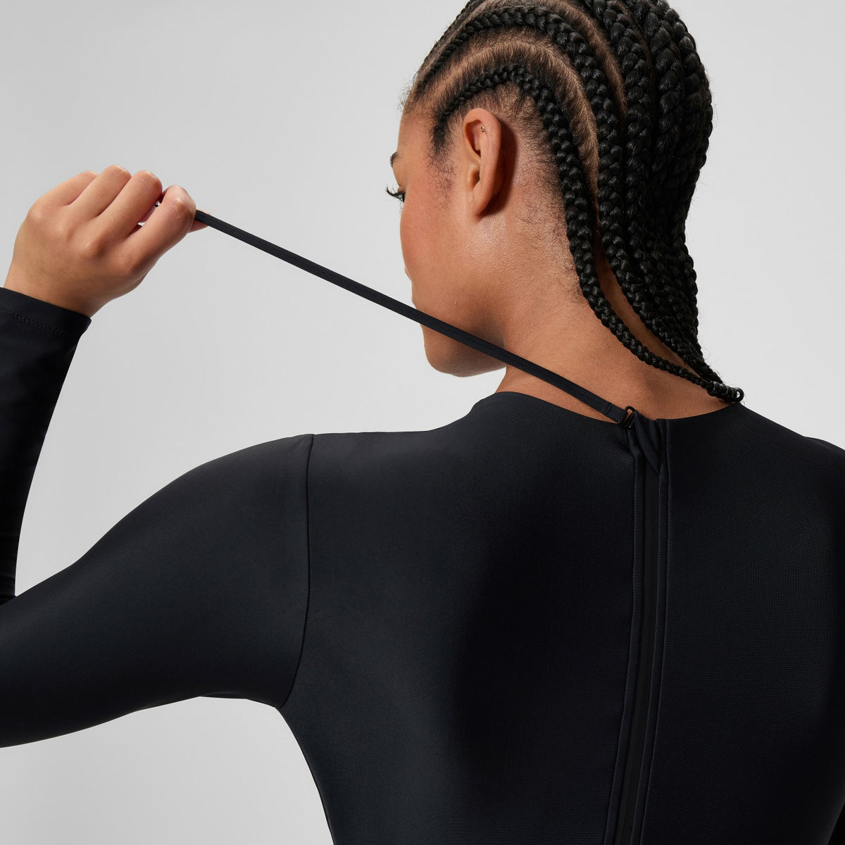Ocean Flex Long Sleeve Zip Swimsuit Black | Speedo