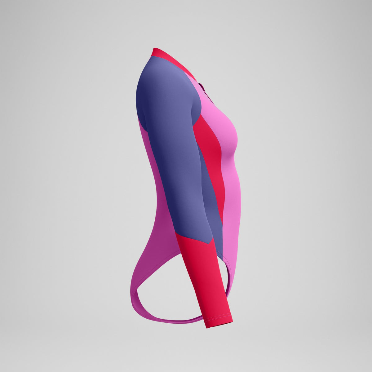 Colourblock Long Sleeve Swimsuit Pink/Purple | Speedo