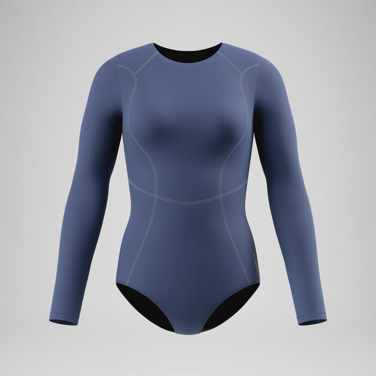 Ocean Flex Long Sleeve Zip Swimsuit Grey/Blue | Speedo