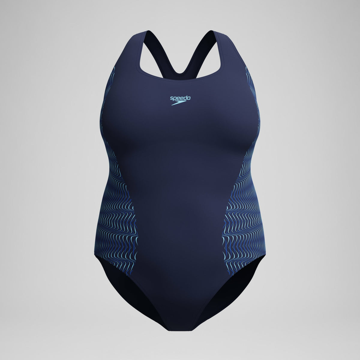 Plus Size Medalist Placement Swimsuit Navy/Blue | Speedo