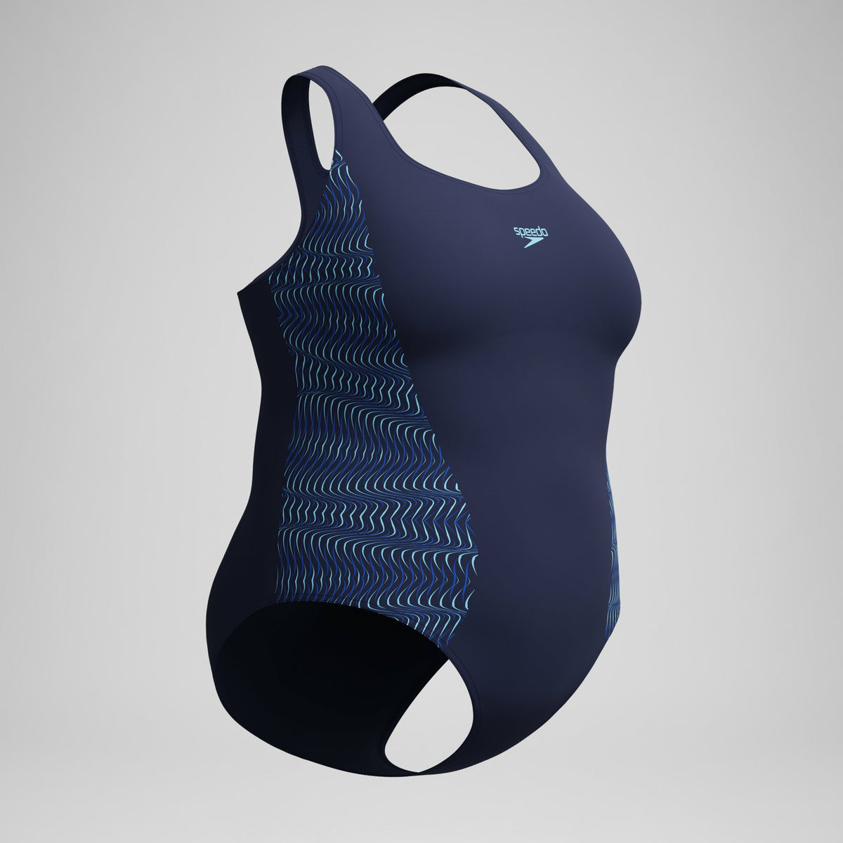 Plus Size Medalist Placement Swimsuit Navy/Blue | Speedo