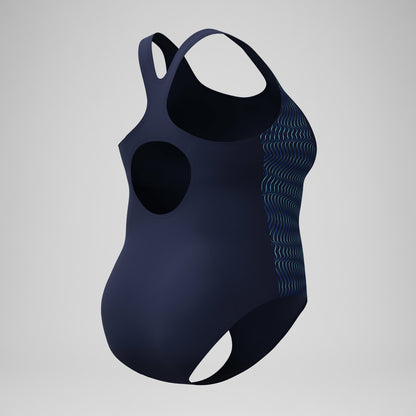 Plus Size Medalist Placement Swimsuit Navy/Blue | Speedo