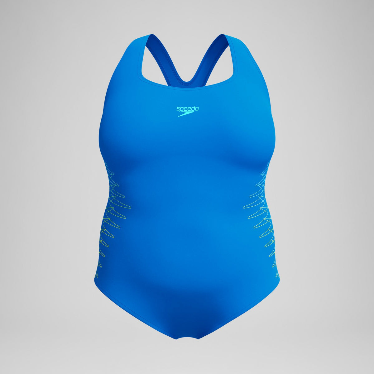 Plus Size Placement Medalist Swimsuit Blue | Speedo