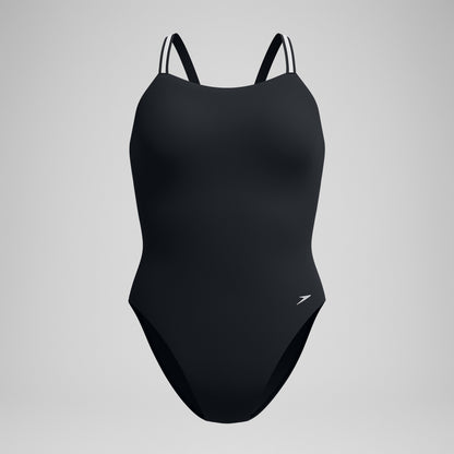 V Class Active Back Swimsuit Black/Grey | Speedo