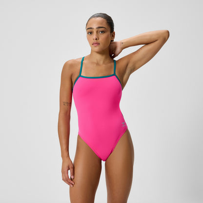 Club Training Tri Back Swimsuit Pink | Speedo