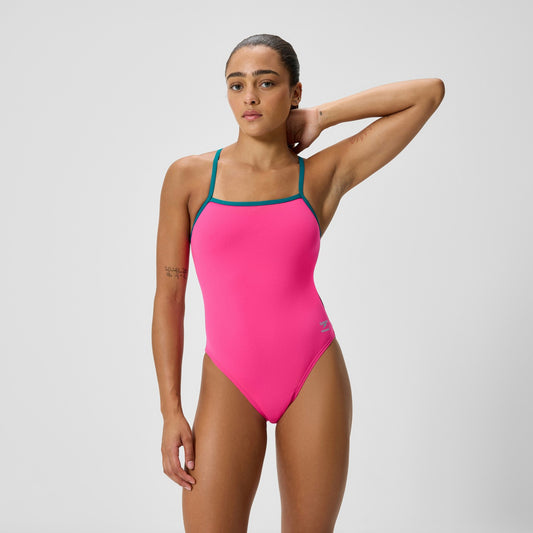 Club Training Tri Back Swimsuit Pink | Speedo