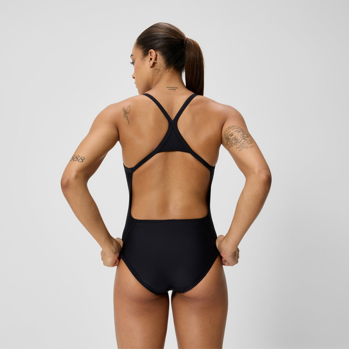 Club Training Turnback Swimsuit Black | Speedo