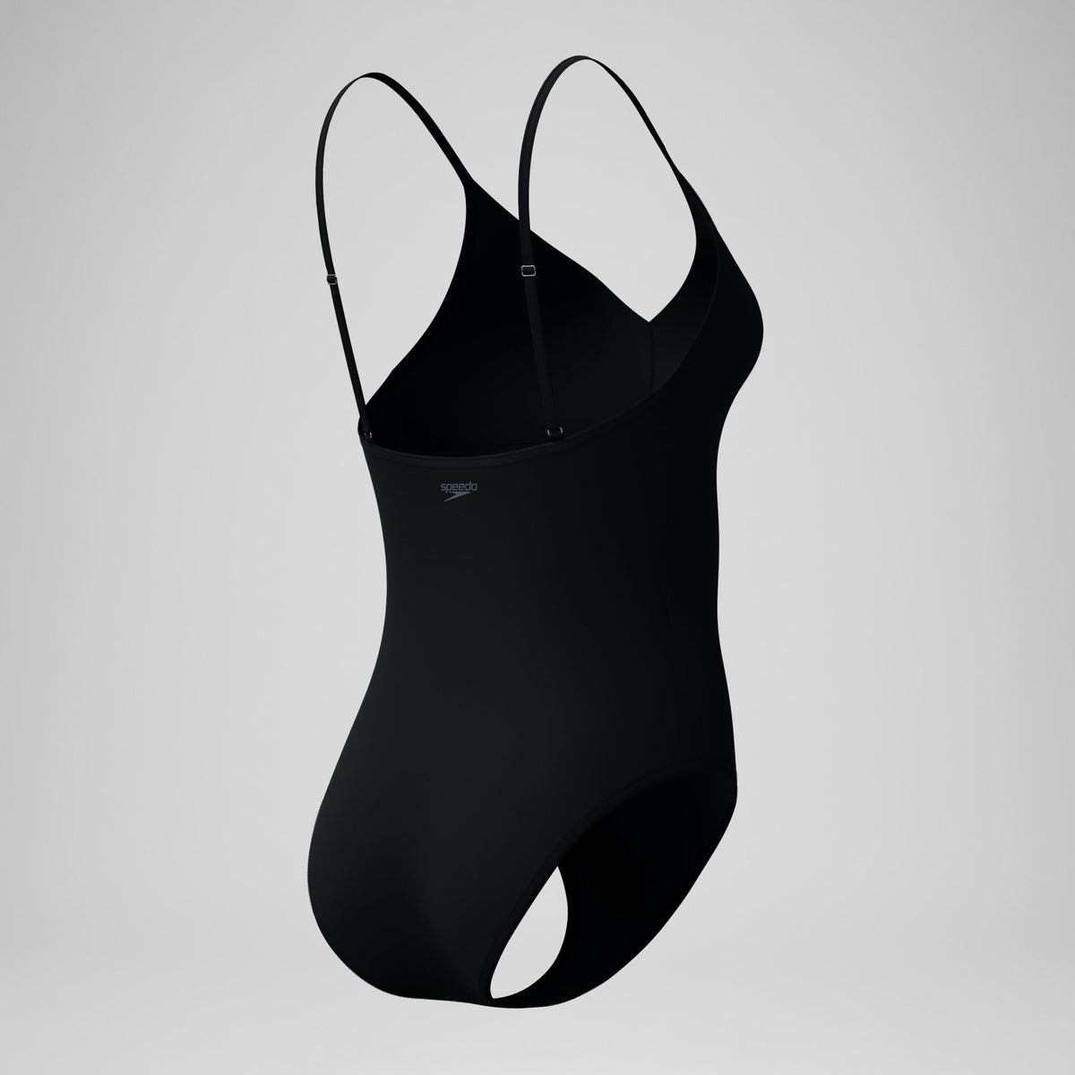 Solid V-Neck Swimsuit Black | Speedo