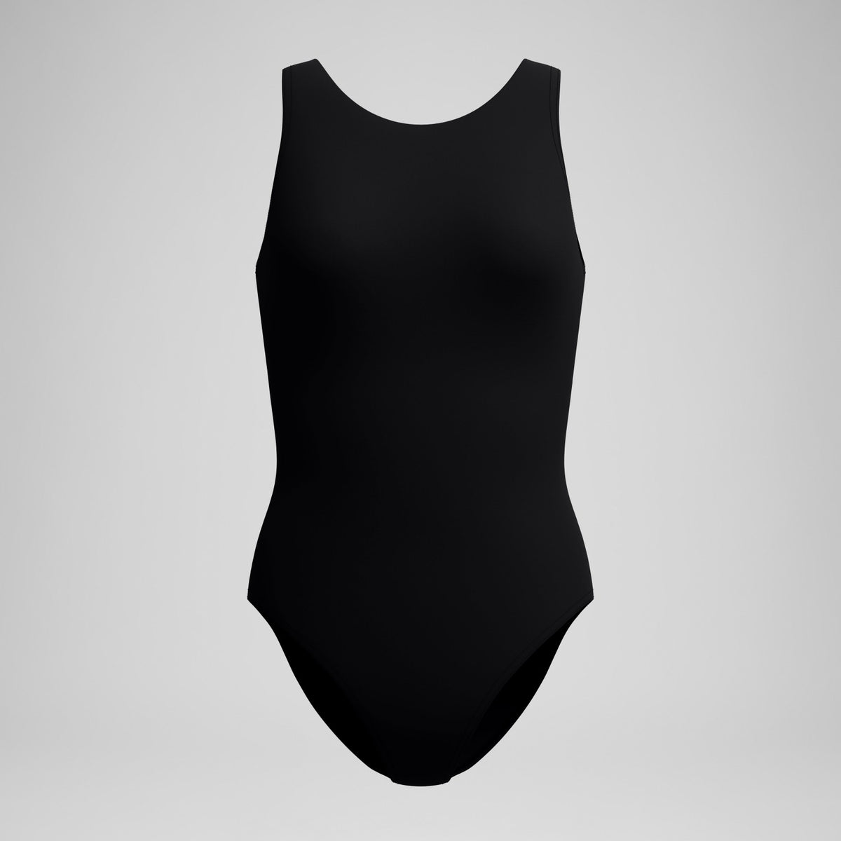 Solid High Neck Swimsuit Black | Speedo