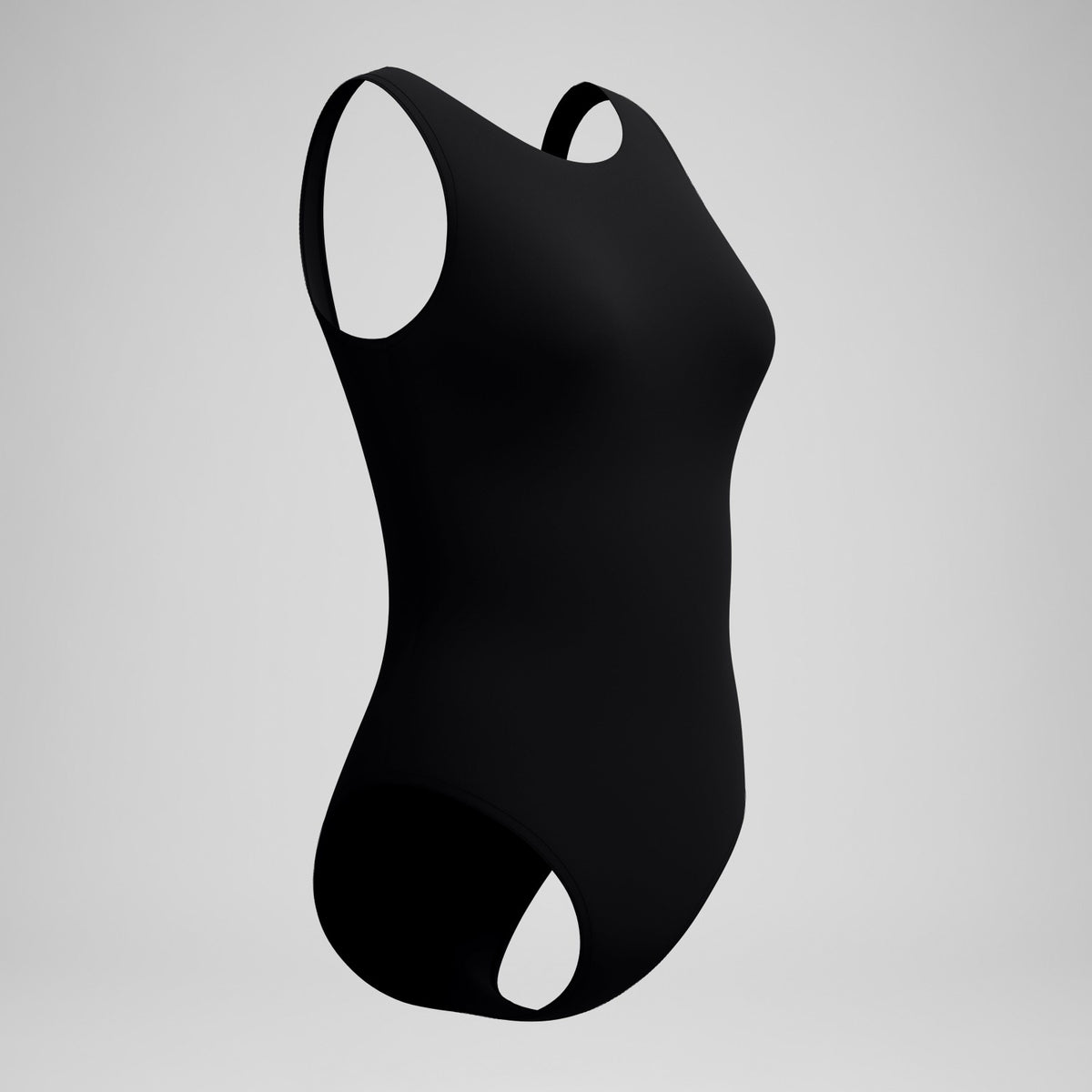 Solid High Neck Swimsuit Black | Speedo
