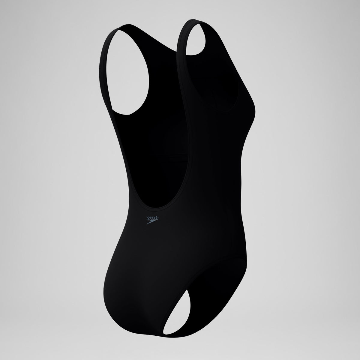 Solid High Neck Swimsuit Black | Speedo