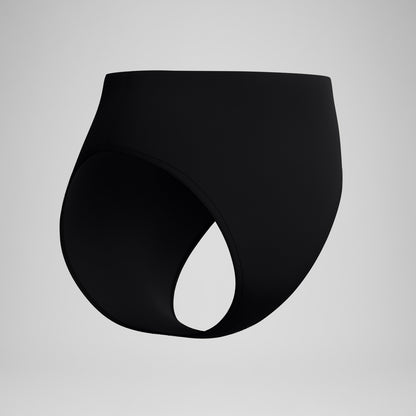 Cheeky High Waist Bikini Bottom Black | Speedo
