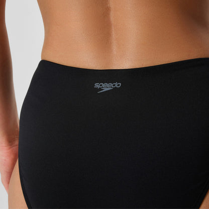 Cheeky High Waist Bikini Bottom Black | Speedo