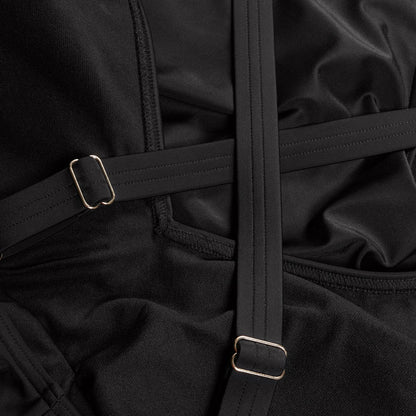 Shaping V Neck Swimsuit Black | Speedo