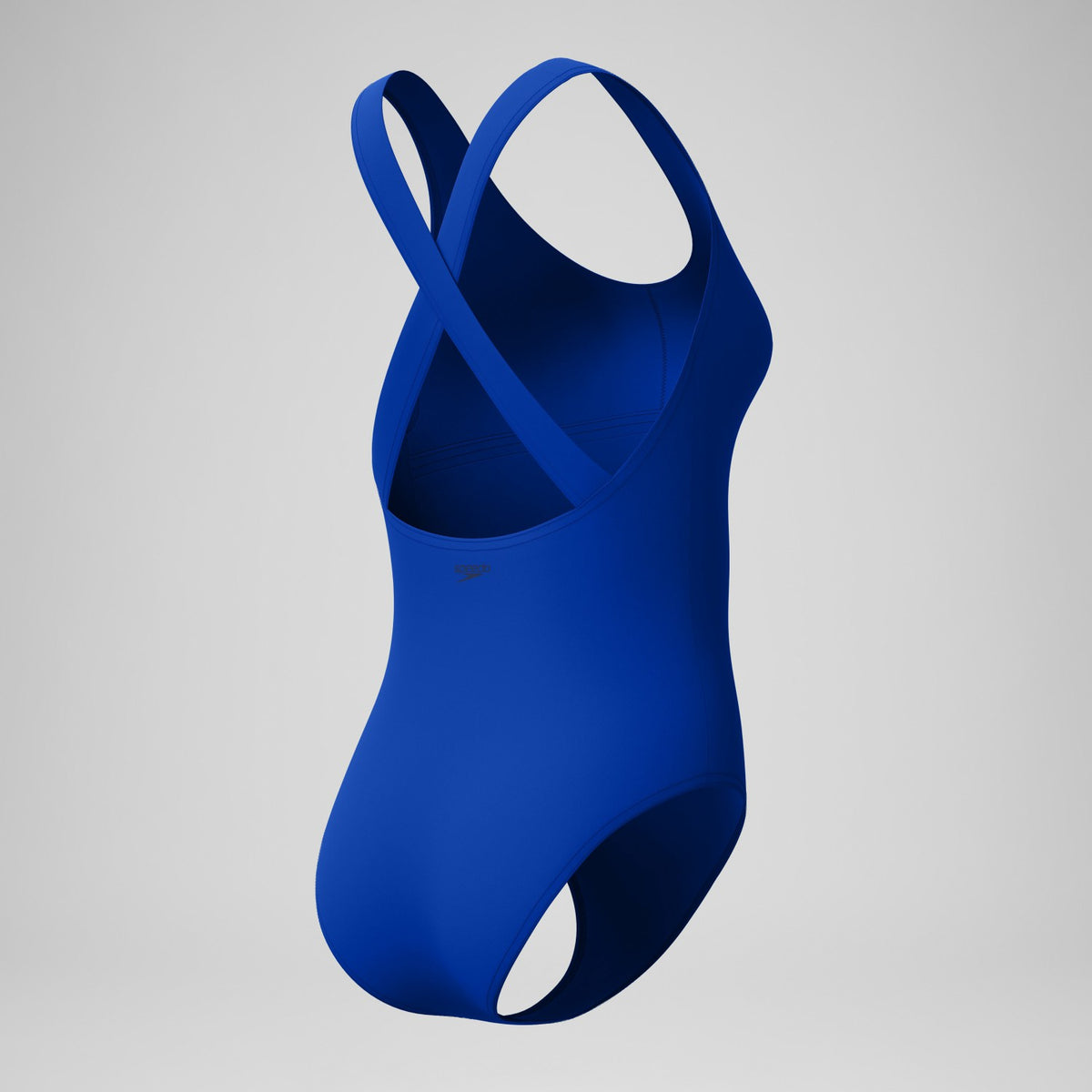 Solid Scoop Neck Swimsuit Blue | Speedo