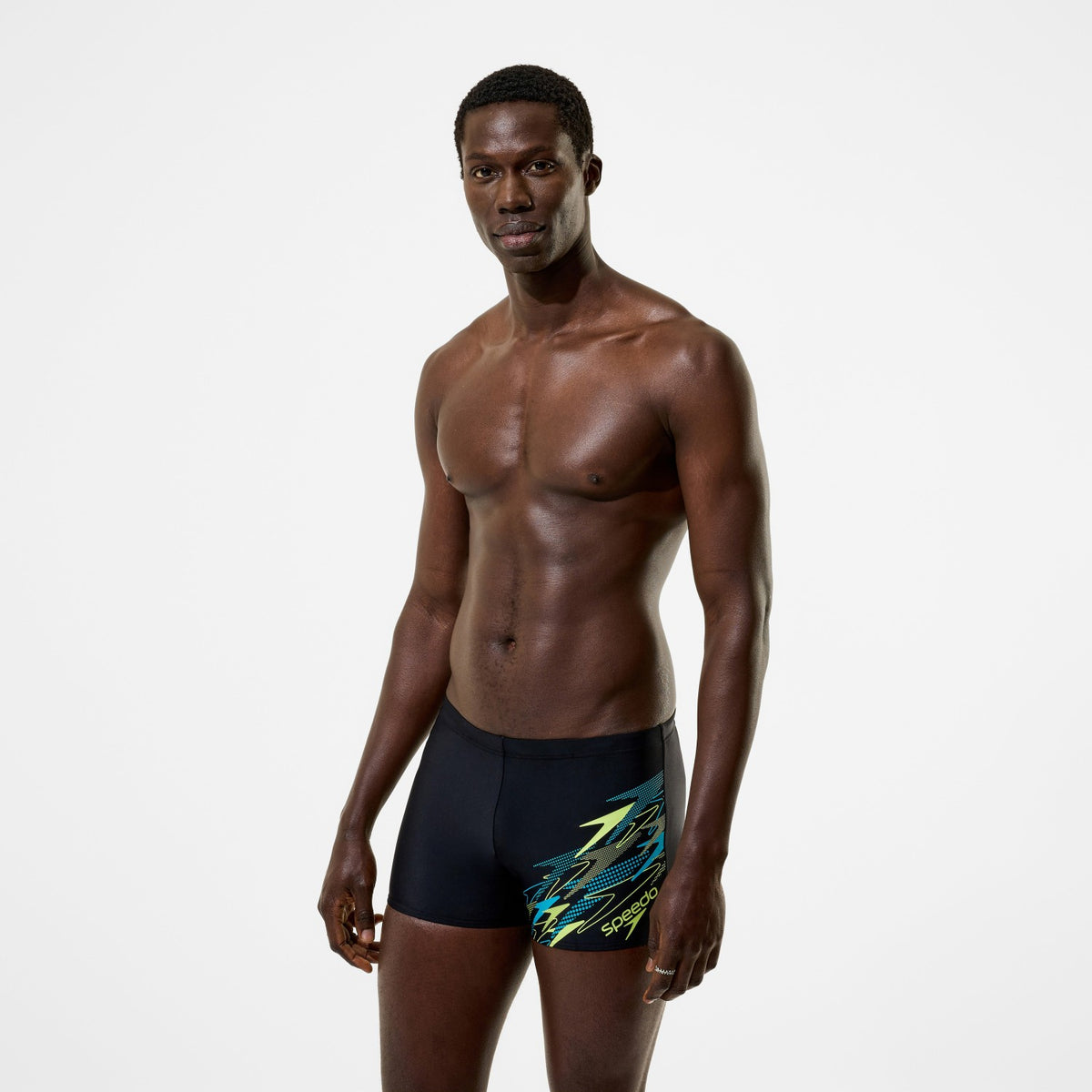 Logo Aquashorts Black/Green | Speedo
