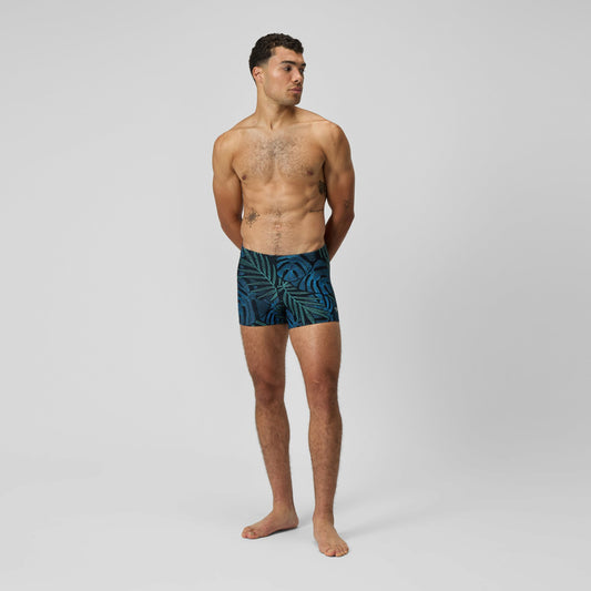 Print Beachstar Square Leg Black/Blue | Speedo