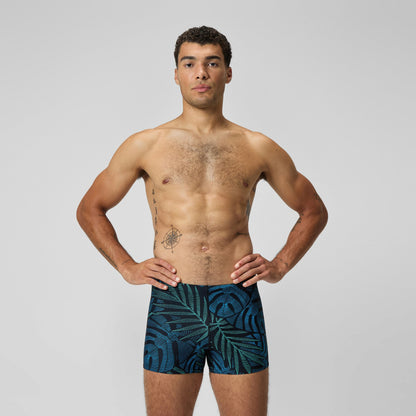 Print Beachstar Square Leg Black/Blue | Speedo