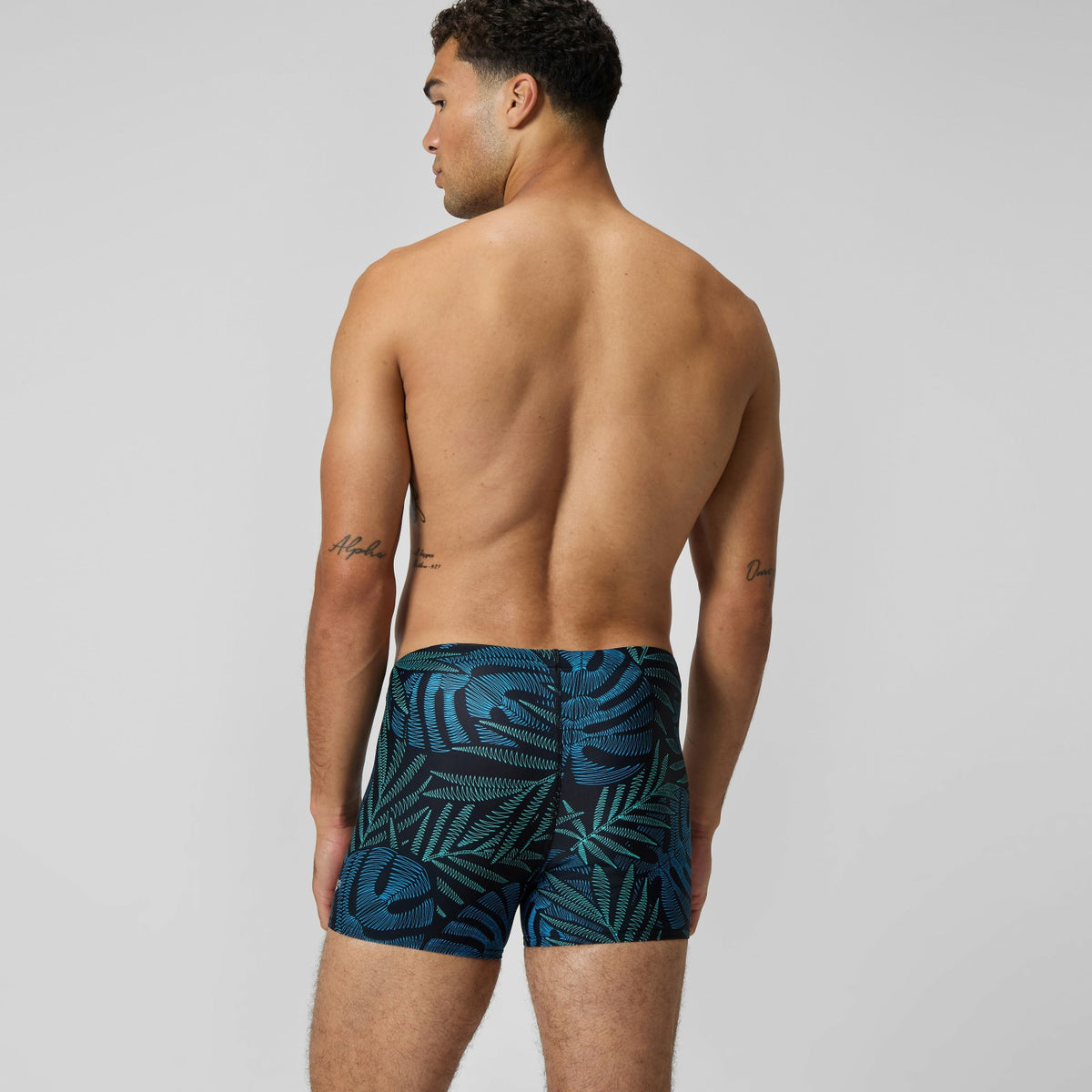 Print Beachstar Square Leg Black/Blue | Speedo