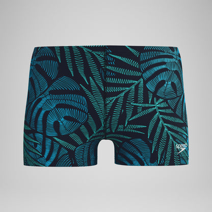 Print Beachstar Square Leg Black/Blue | Speedo