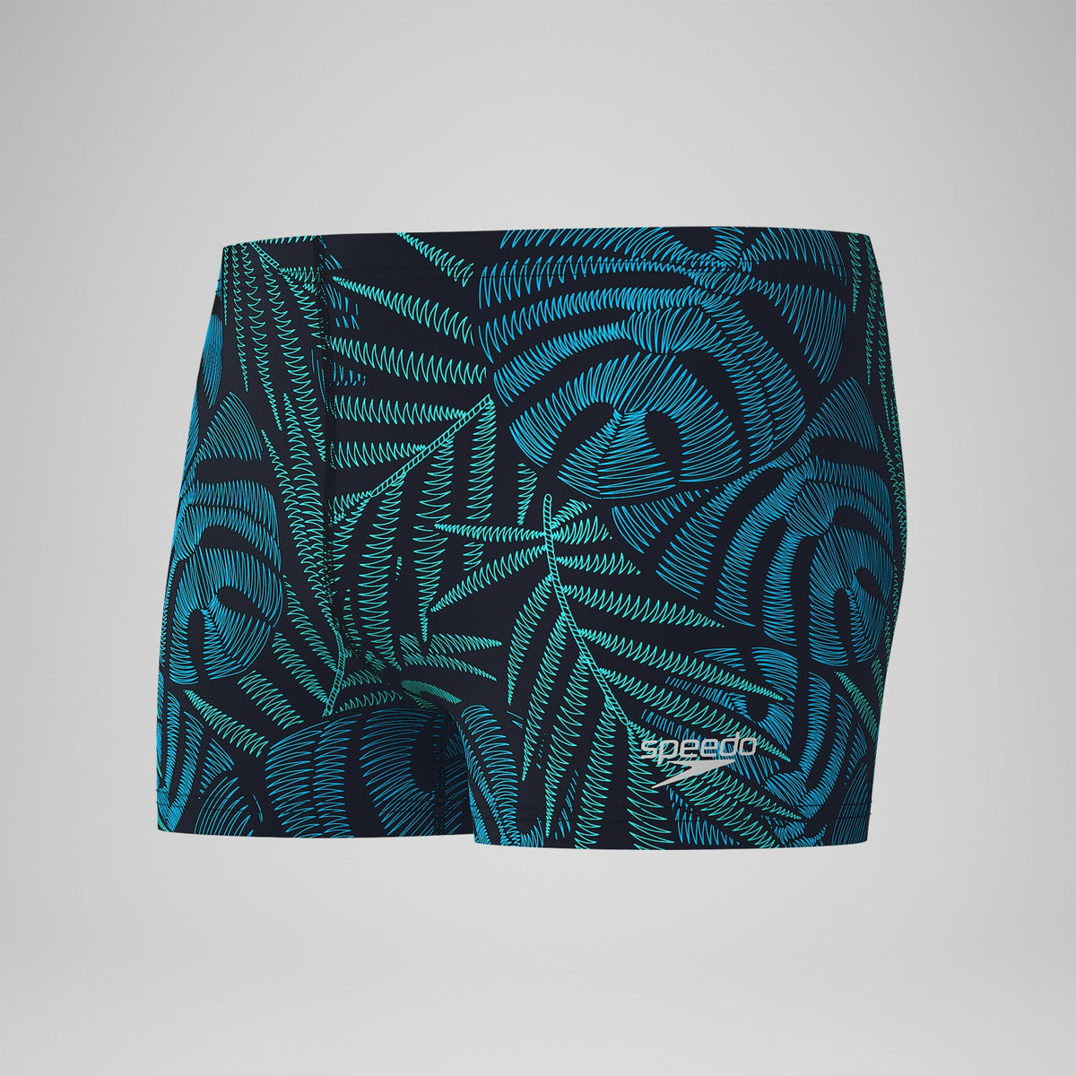 Print Beachstar Square Leg Black/Blue | Speedo
