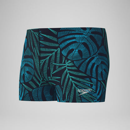 Print Beachstar Square Leg Black/Blue | Speedo