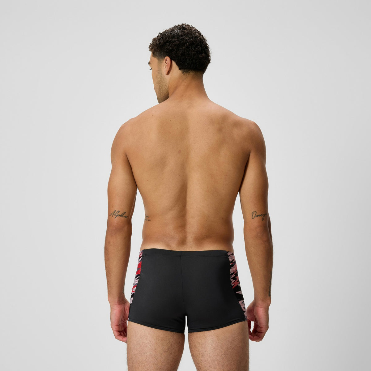 Hyperboom Splice Aquashorts Black/Red | Speedo