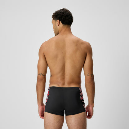 Hyperboom Splice Aquashorts Black/Red | Speedo