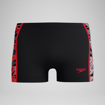 Hyperboom Splice Aquashorts Black/Red | Speedo