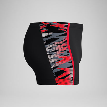 Hyperboom Splice Aquashorts Black/Red | Speedo