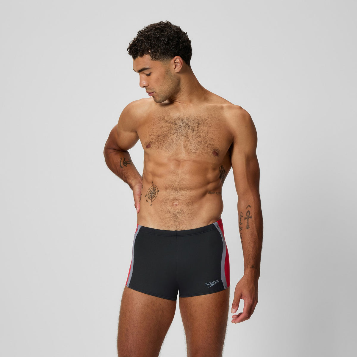 Splice Aquashorts Black/Red | Speedo