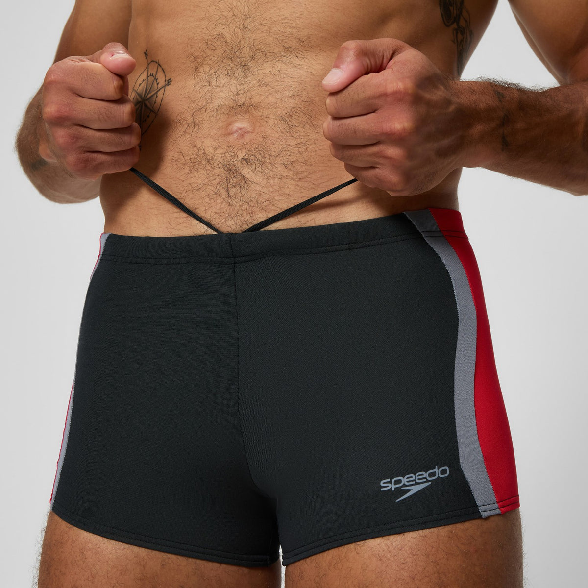 Splice Aquashorts Black/Red | Speedo