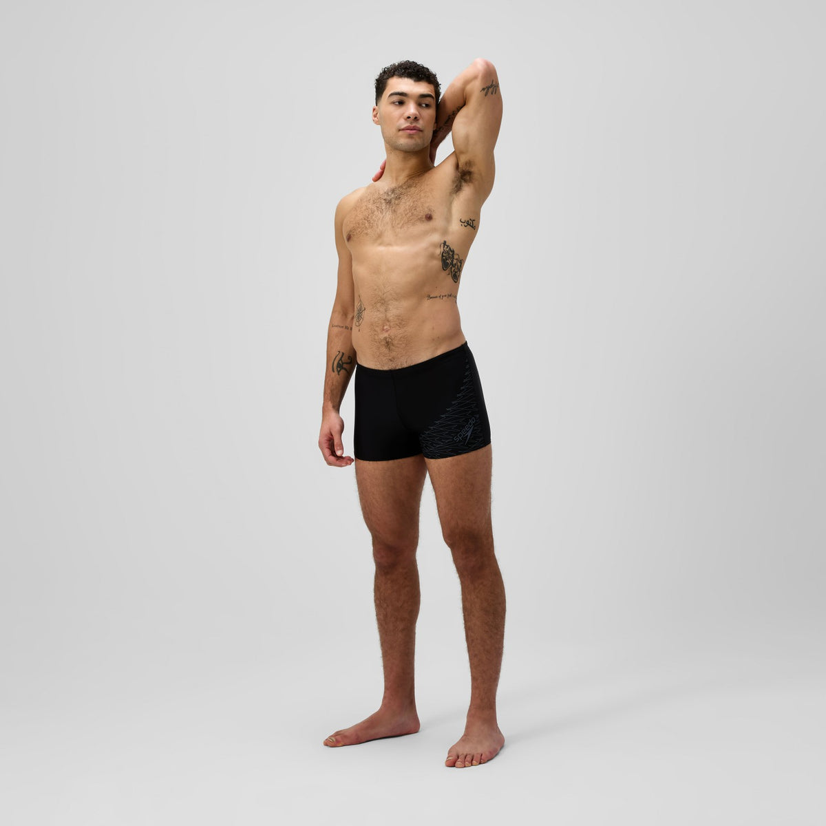Medley Logo Aquashorts Black/Grey | Speedo
