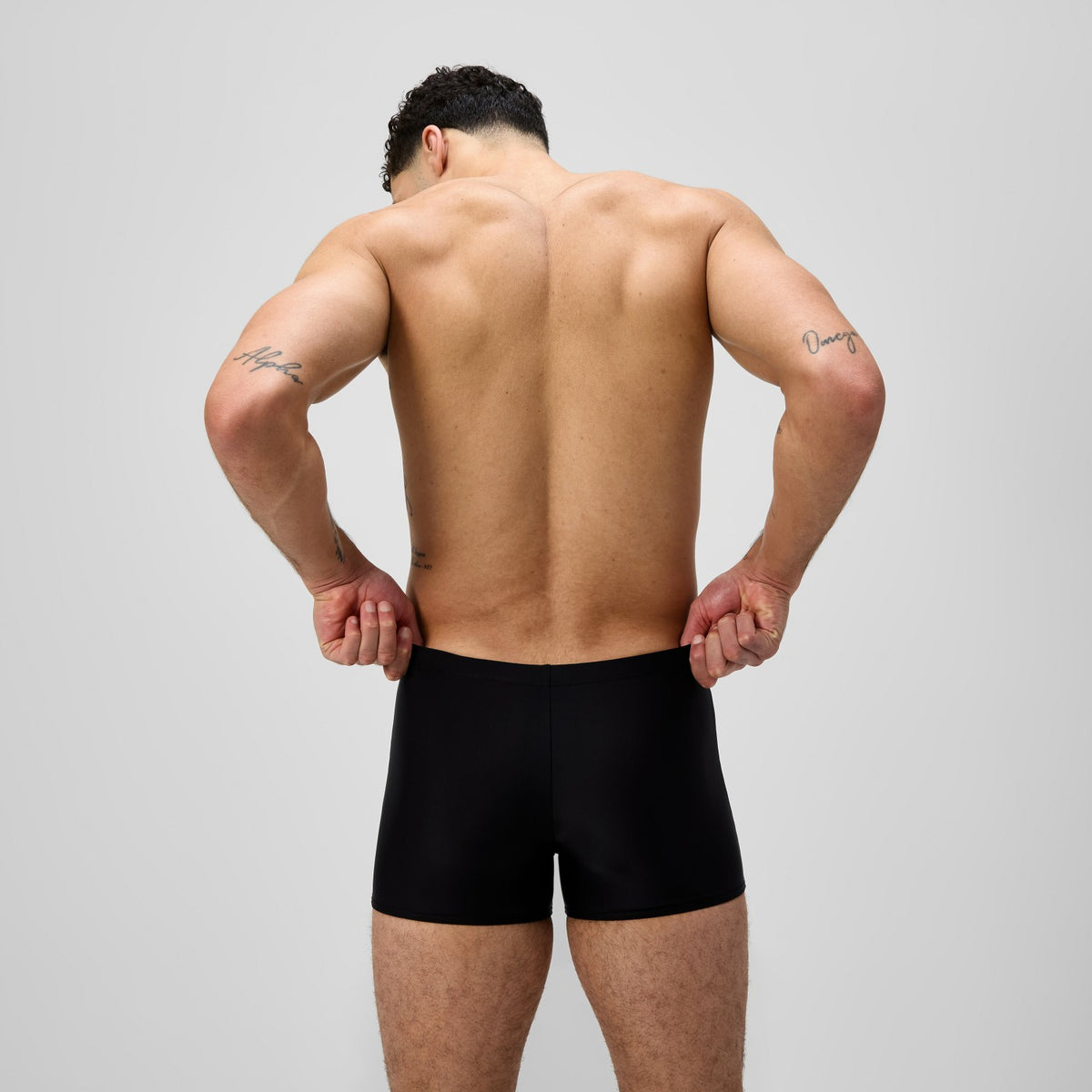 Medley Logo Aquashorts Black/Grey | Speedo