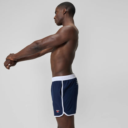 Jetstream Retro Logo Volley Swim Shorts Navy/White | Speedo