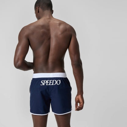 Jetstream Retro Logo Volley Swim Shorts Navy/White | Speedo