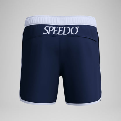 Jetstream Retro Logo Volley Swim Shorts Navy/White | Speedo