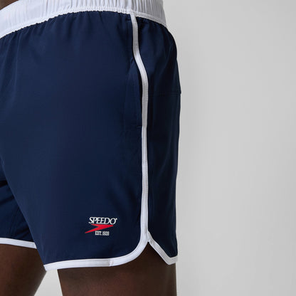 Jetstream Retro Logo Volley Swim Shorts Navy/White | Speedo