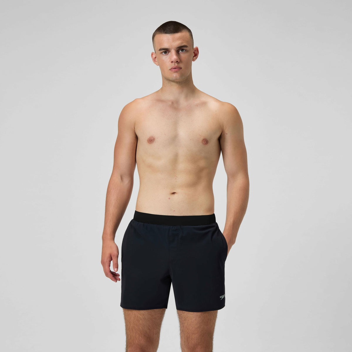 Lookout Solid Swim Shorts Black | Speedo