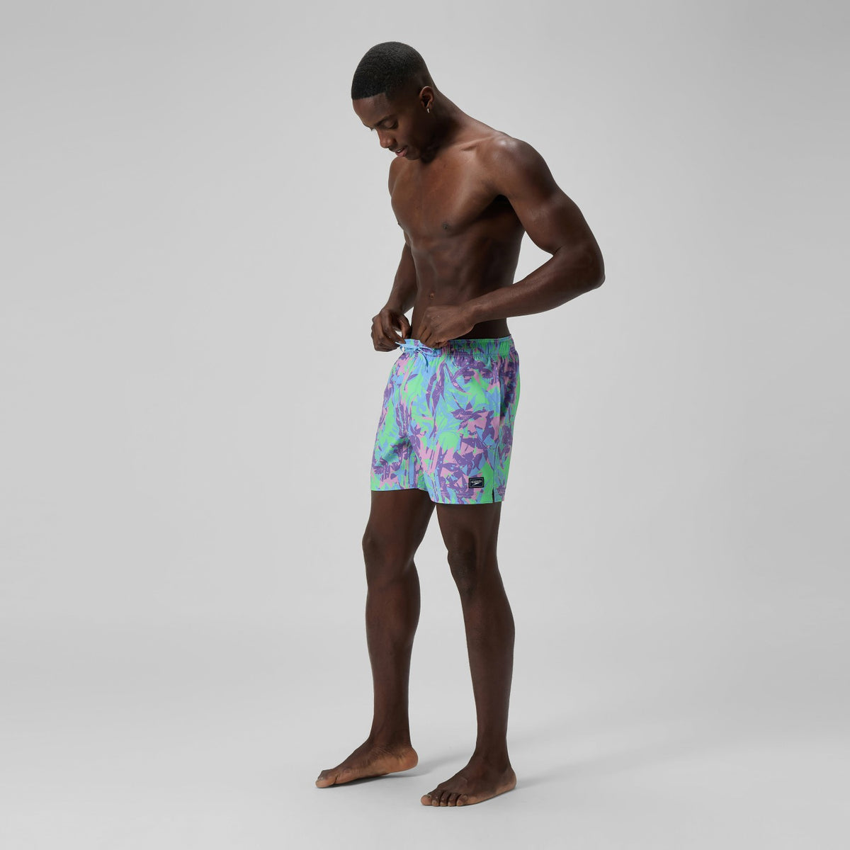 Redondo Edge Printed Swim Shorts Purple/Green | Speedo