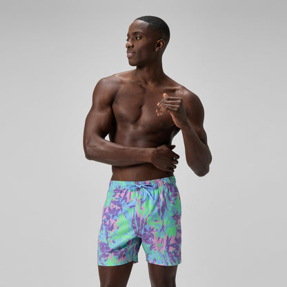 Redondo Edge Printed Swim Shorts Purple/Green | Speedo