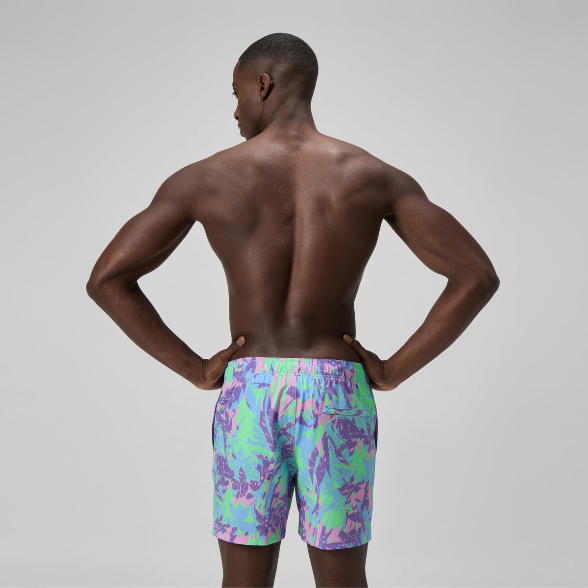 Redondo Edge Printed Swim Shorts Purple/Green | Speedo